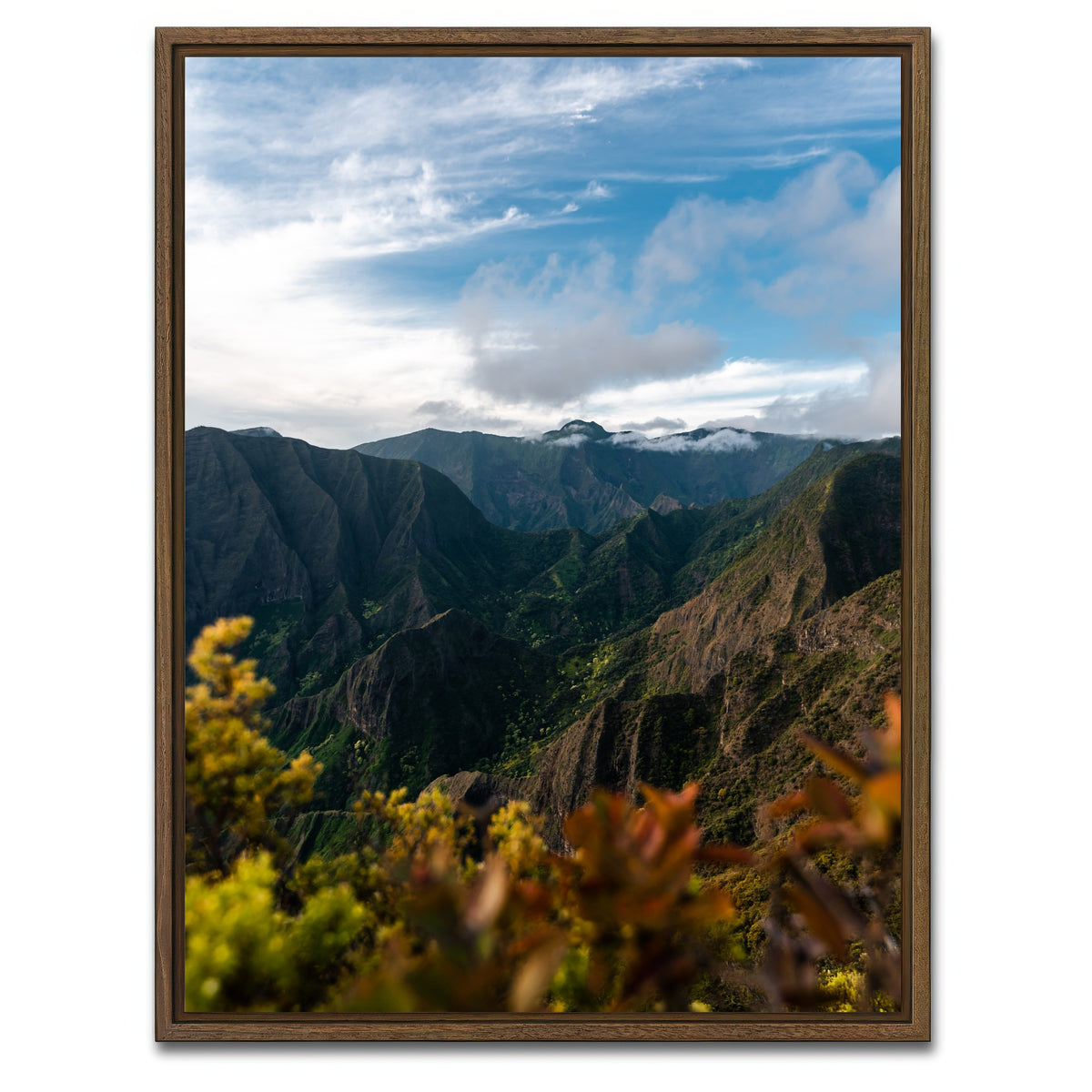 AUTO-MOCKUP WHITE | Colorful Valley | 1 Piece | Walnut Framed Canvas | group=3x4
