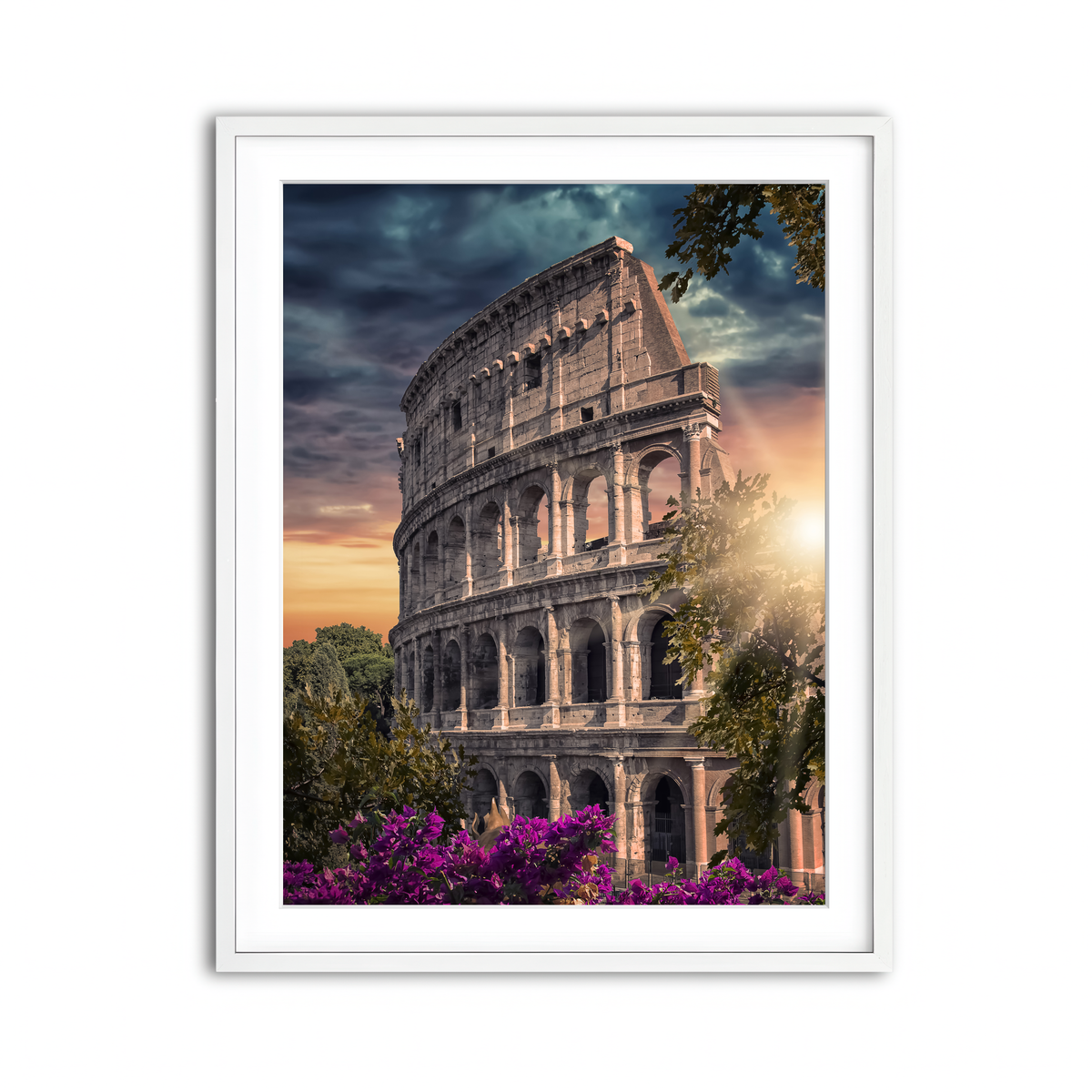Framed Print 3x4 White