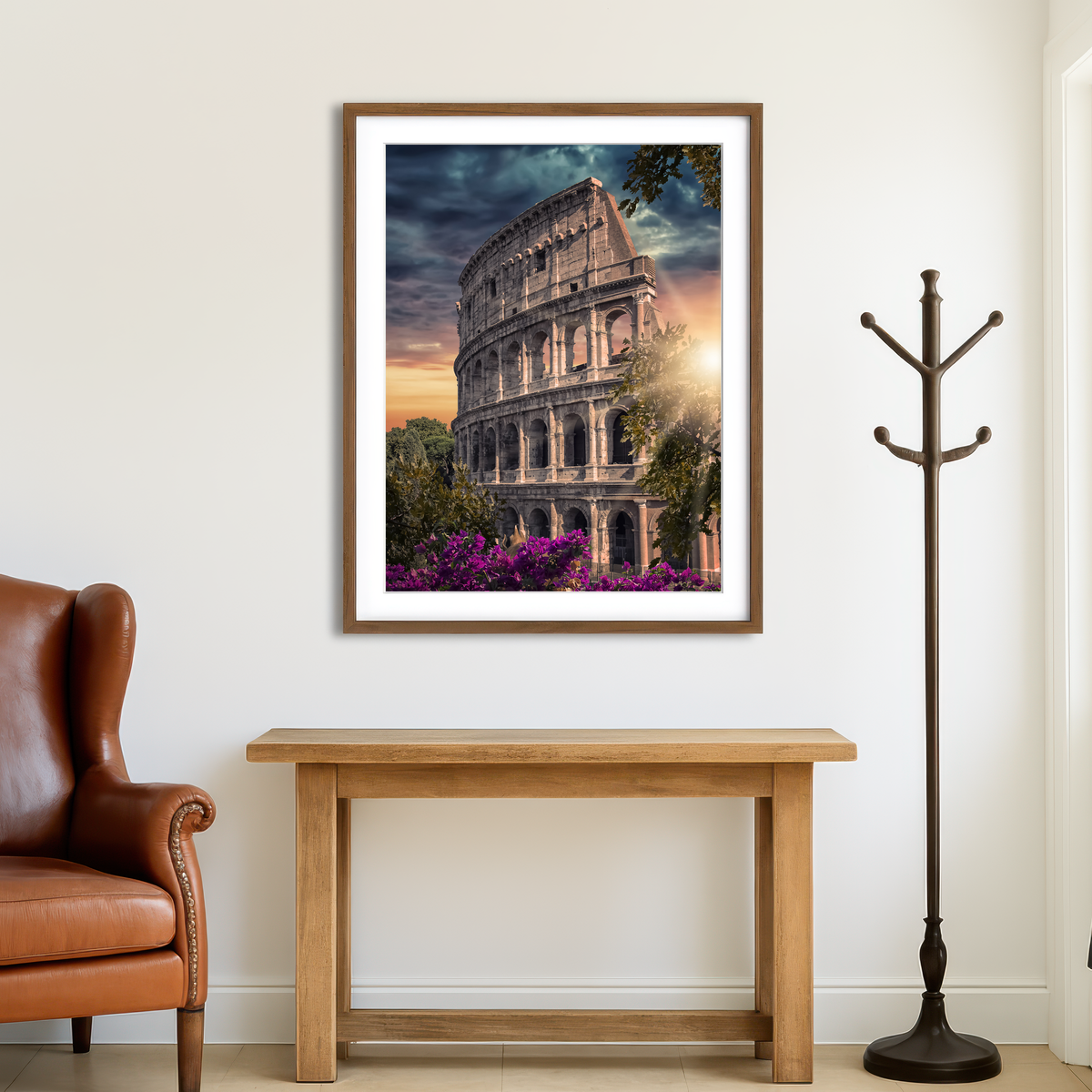 AUTO-MOCKUP ROOM | Colosseum Sunset Wall Art