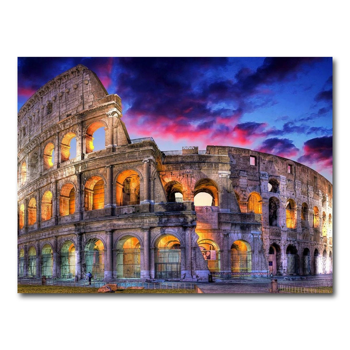 AUTO-MOCKUP WHITE | Colosseum | 1 Piece | Gallery Wrap Canvas | group=4x3