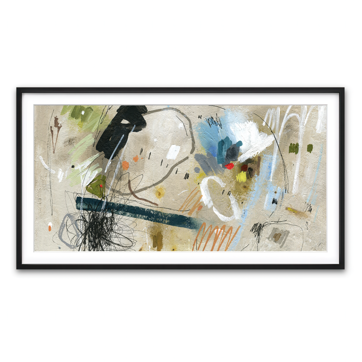 Framed Print 2x1 Black