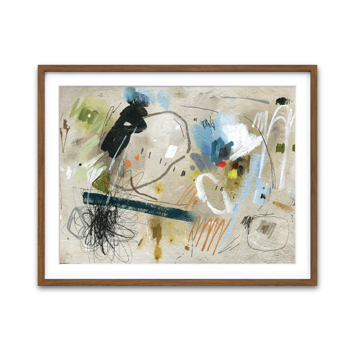 Framed Print 4x3 Walnut