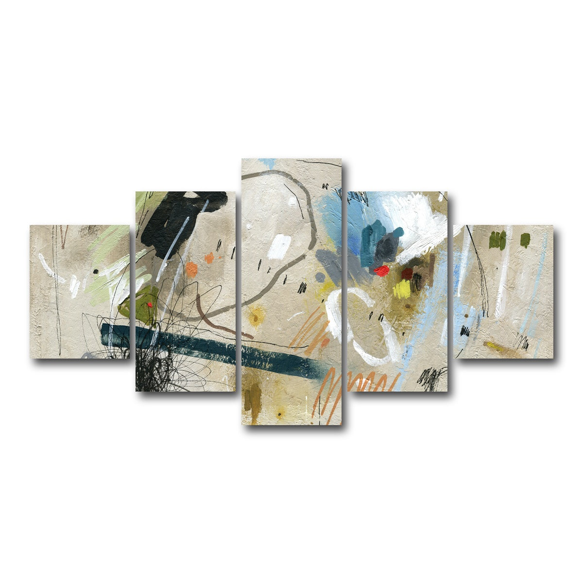 AUTO-MOCKUP WHITE | Colour2 | 5 Piece | Gallery Wrap Canvas | group=5_short