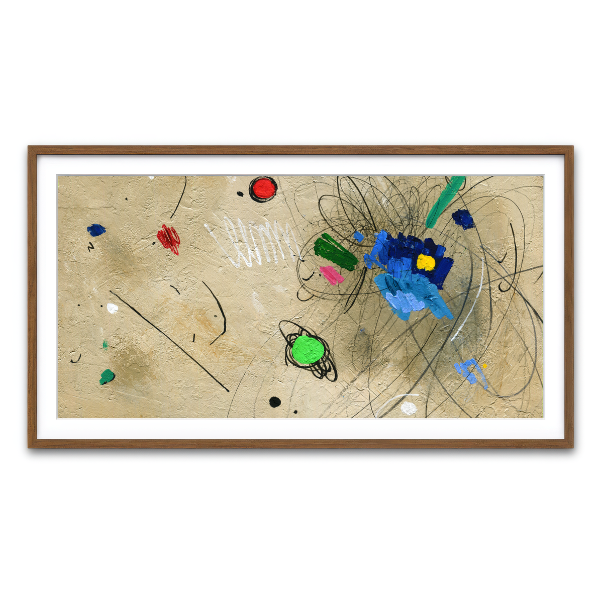 Framed Print 2x1 Walnut