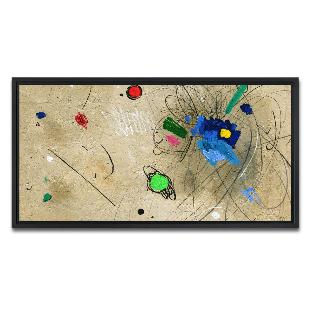 AUTO-MOCKUP WHITE | Colour | 1 Piece | Black Framed Canvas | group=2x1