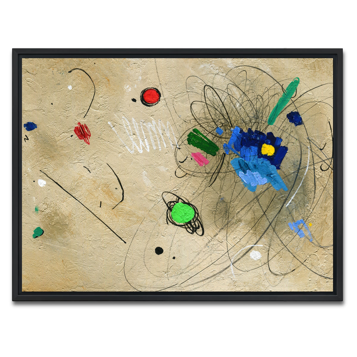 AUTO-MOCKUP WHITE | Colour | 1 Piece | Black Framed Canvas | group=4x3