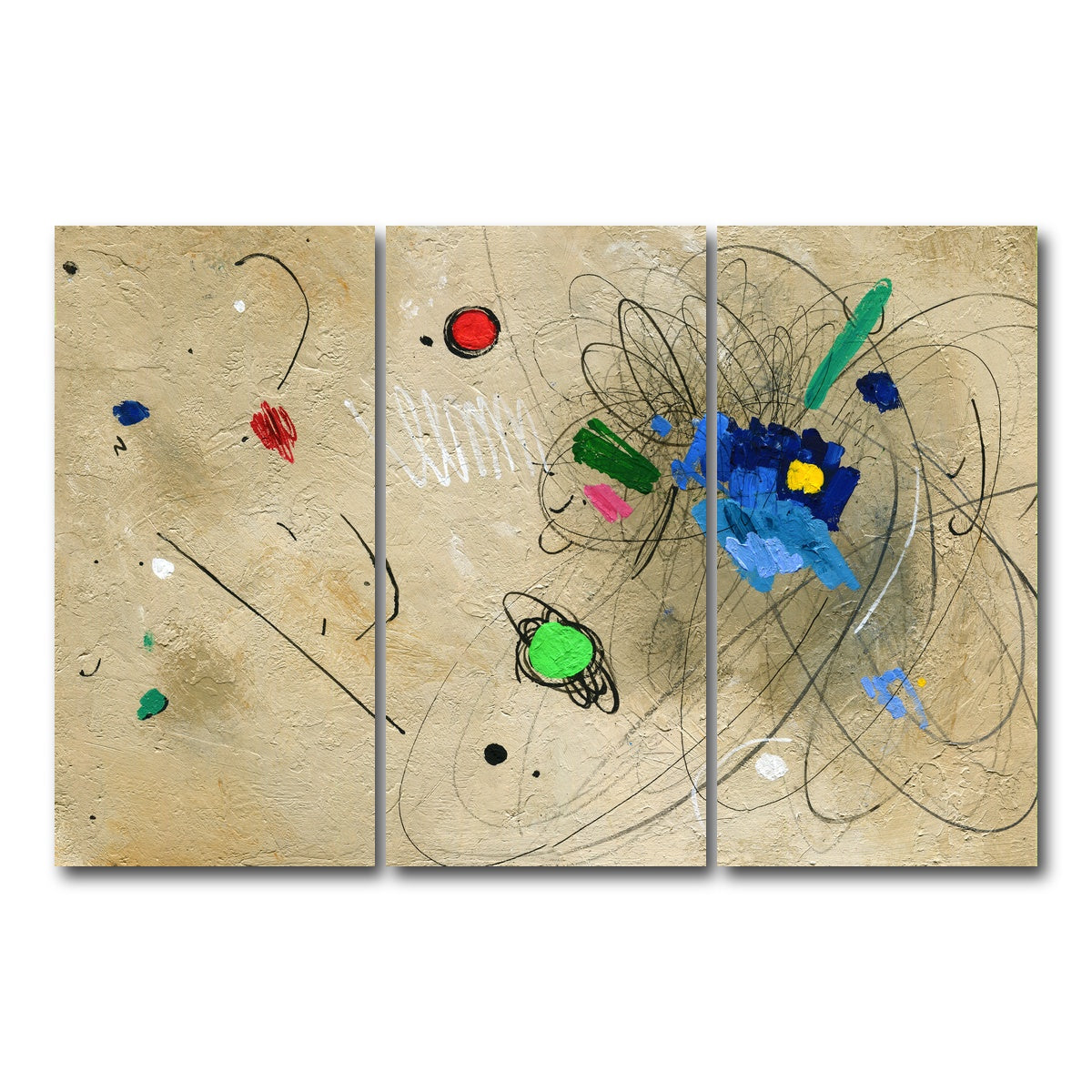 AUTO-MOCKUP WHITE | Colour | 3 Piece | Gallery Wrap Canvas | group=12x24