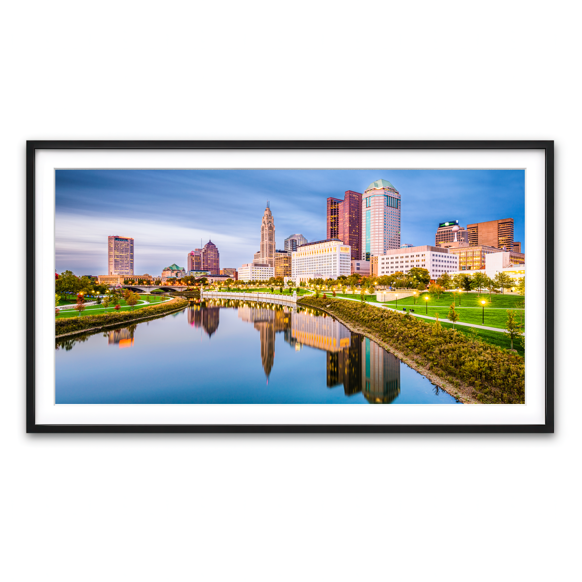 Framed Print 2x1 Black