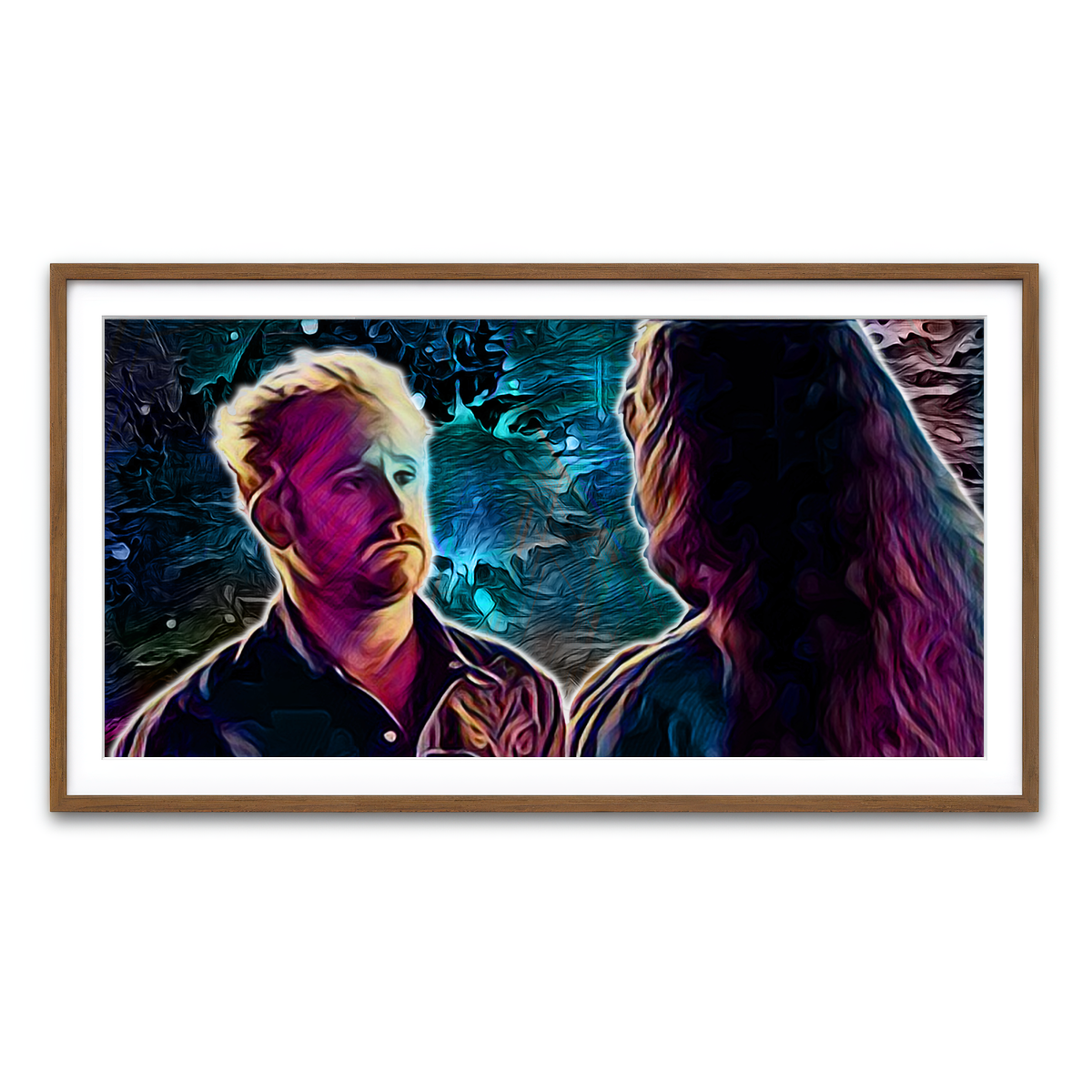 Framed Print 2x1 Walnut