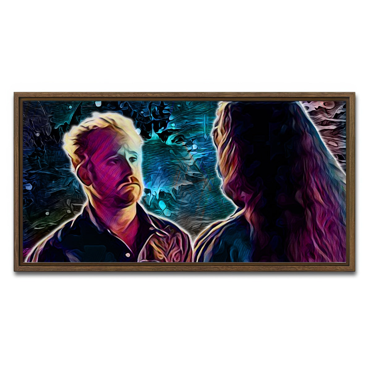 AUTO-MOCKUP WHITE | Comanche Hell or High Water | 1 Piece | Walnut Framed Canvas | group=2x1