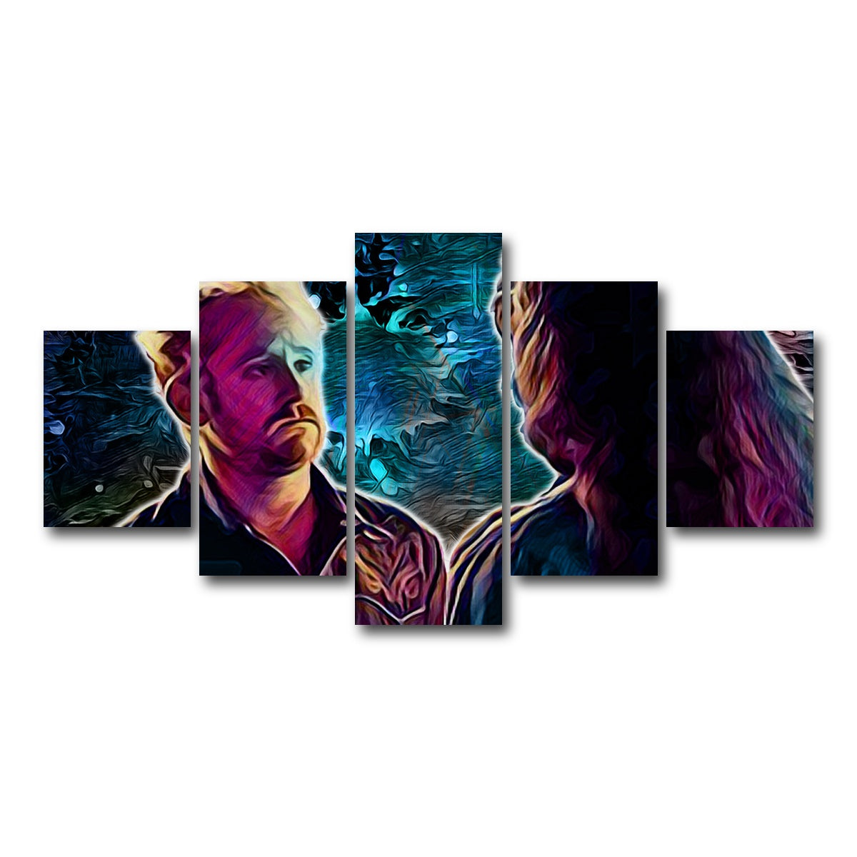 AUTO-MOCKUP WHITE | Comanche Hell or High Water | 5 Piece | Gallery Wrap Canvas | group=5_short