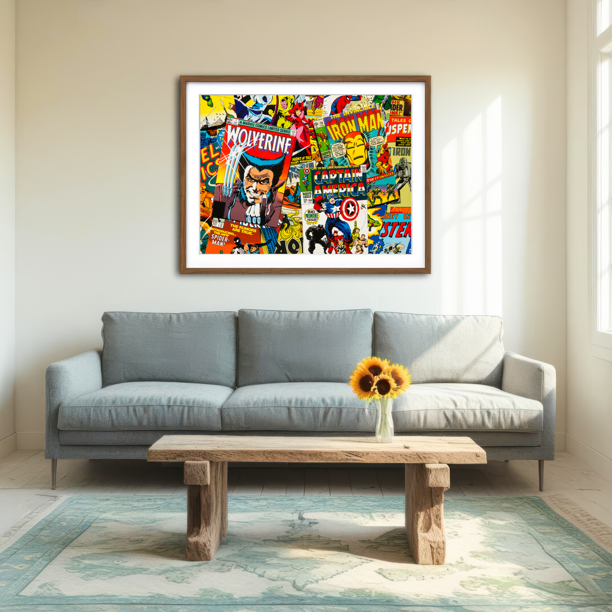 AUTO-MOCKUP ROOM | Comic Covers Wall Art
