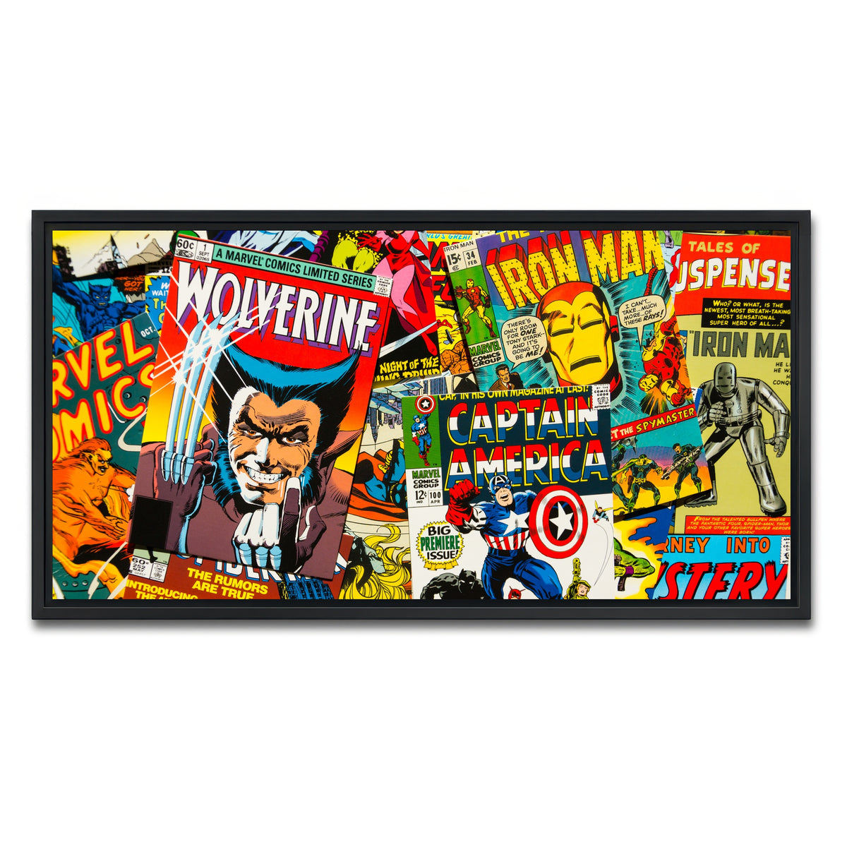 AUTO-MOCKUP WHITE | Comic Covers | 1 Piece | Black Framed Canvas | group=2x1