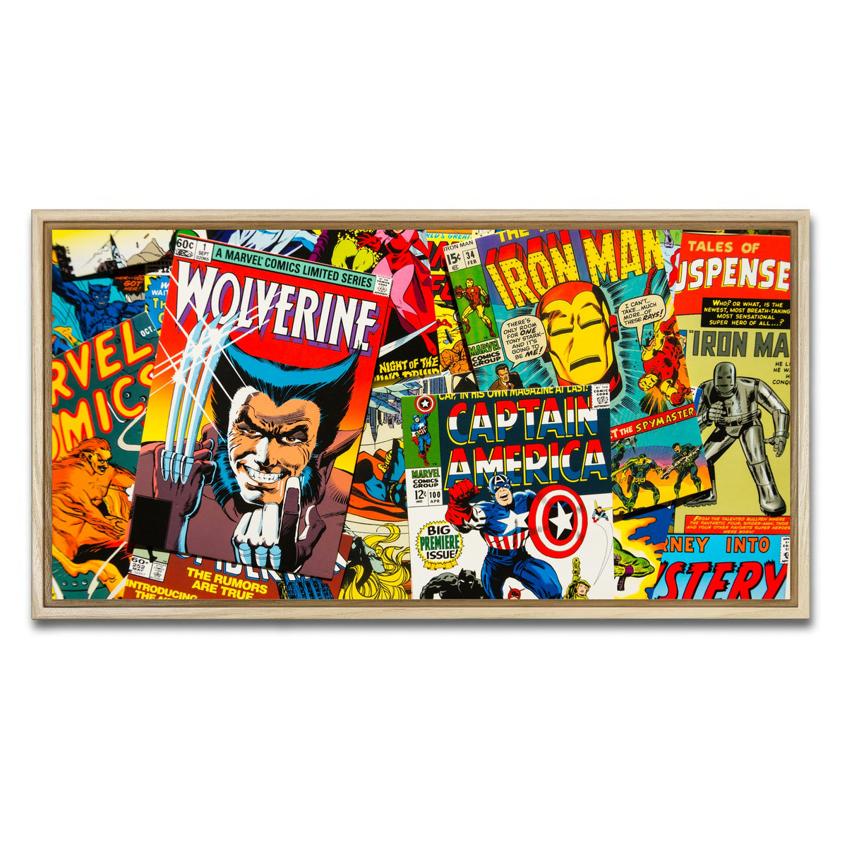 AUTO-MOCKUP WHITE | Comic Covers | 1 Piece | Natural Framed Canvas | group=2x1