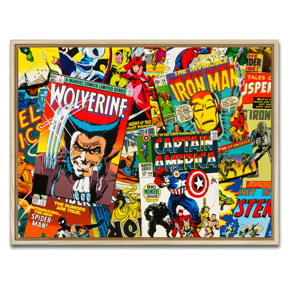 AUTO-MOCKUP WHITE | Comic Covers | 1 Piece | Natural Framed Canvas | group=4x3