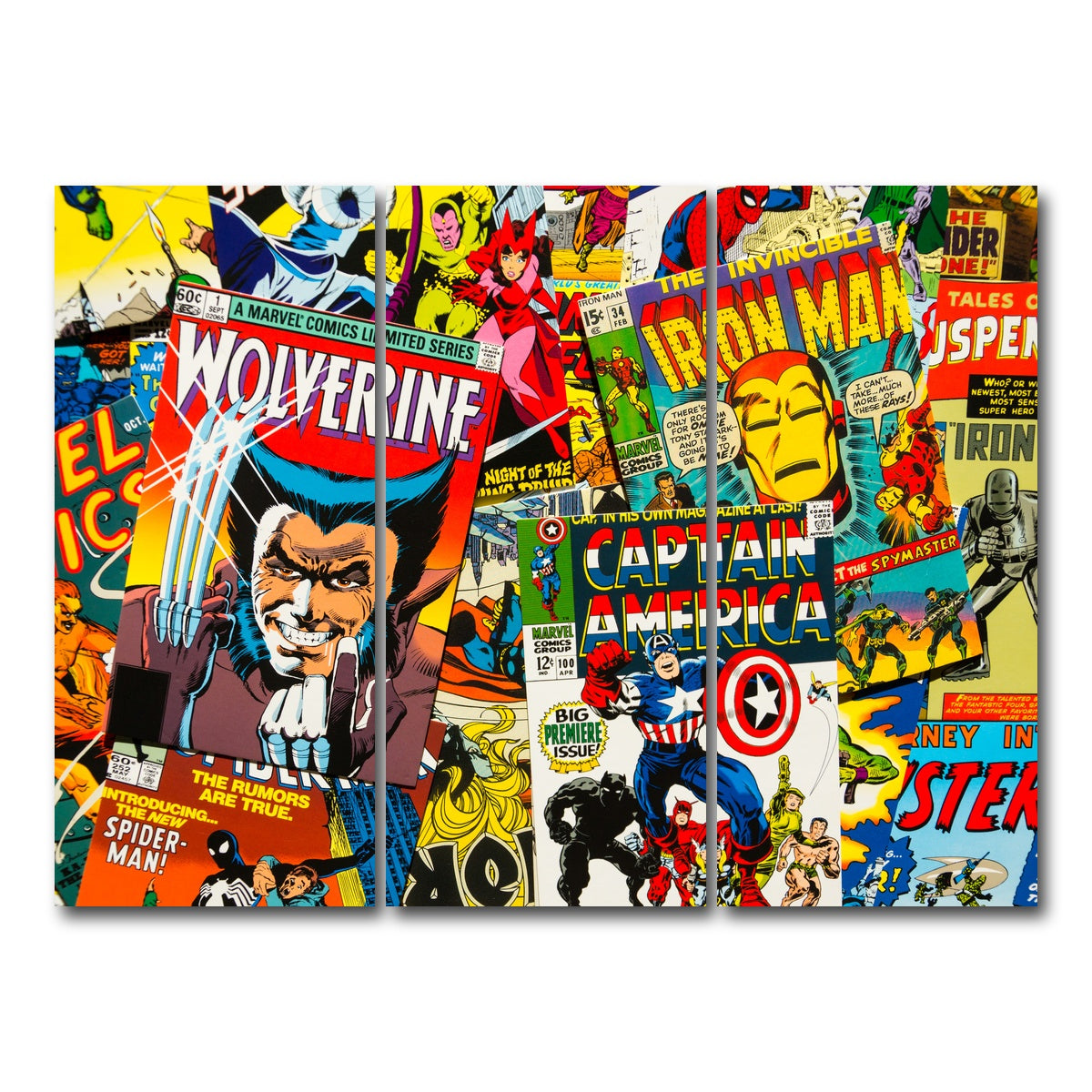 AUTO-MOCKUP WHITE | Comic Covers | 3 Piece | Gallery Wrap Canvas | group=8x18