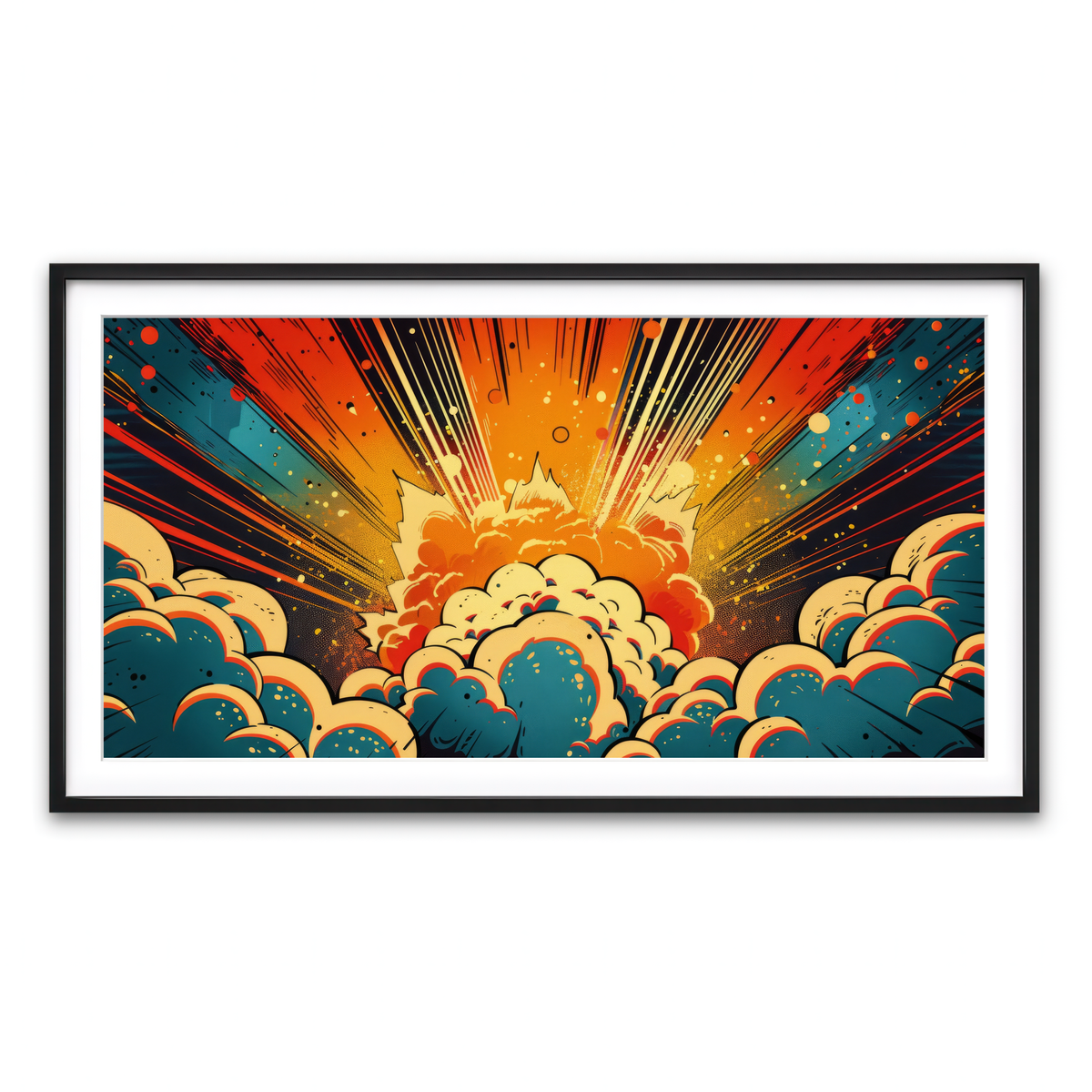 Framed Print 2x1 Black