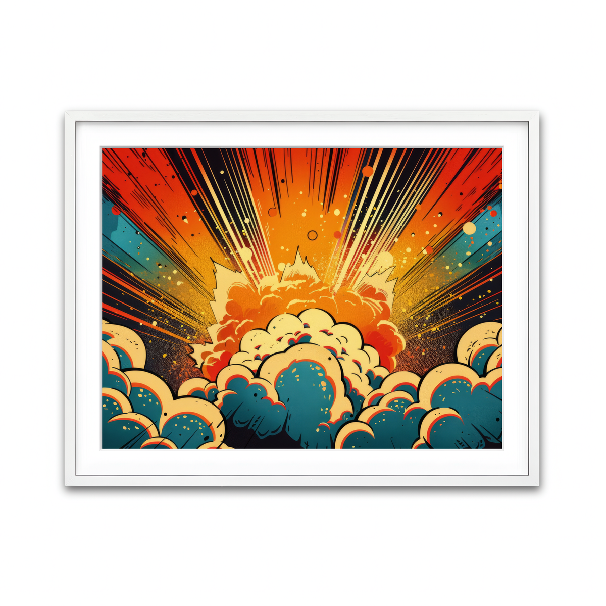 Framed Print 4x3 White