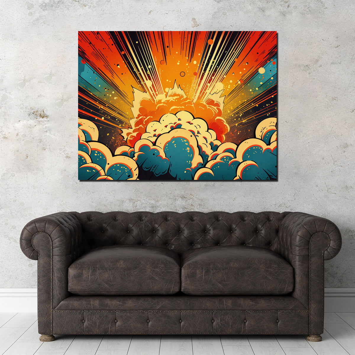 Comic Book Explosion Wall Art