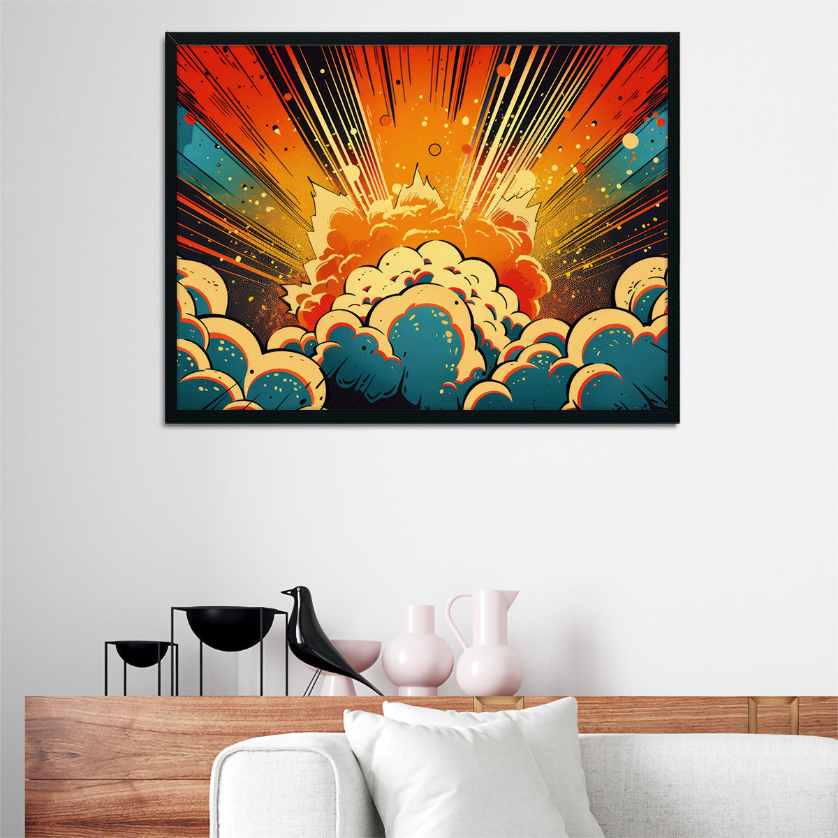 Comic Book Explosion Wall Art