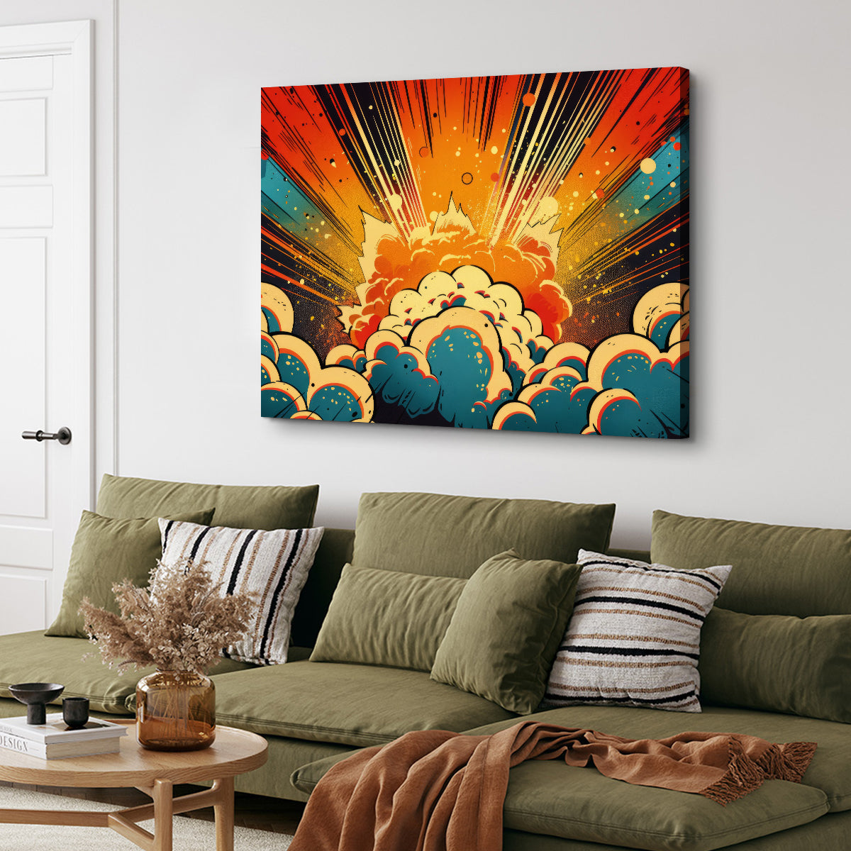 Comic Book Explosion Wall Art