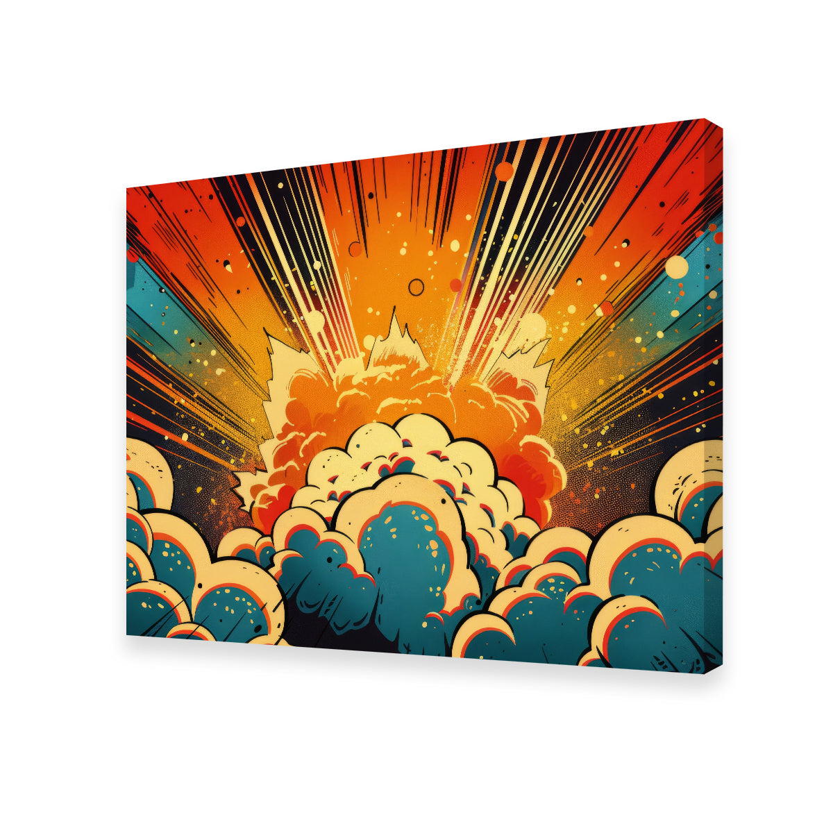 Comic Book Explosion Wall Art