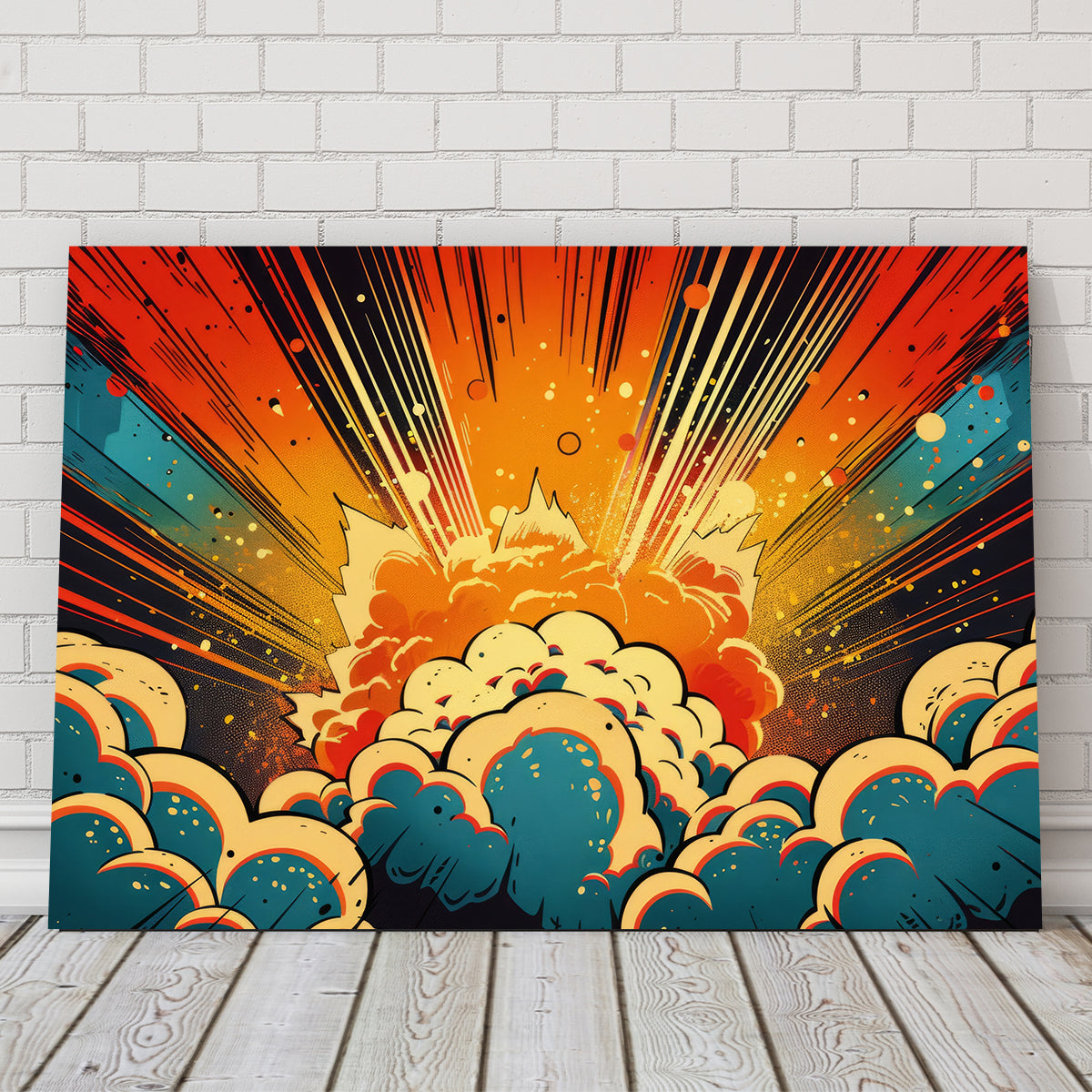 Comic Book Explosion Wall Art