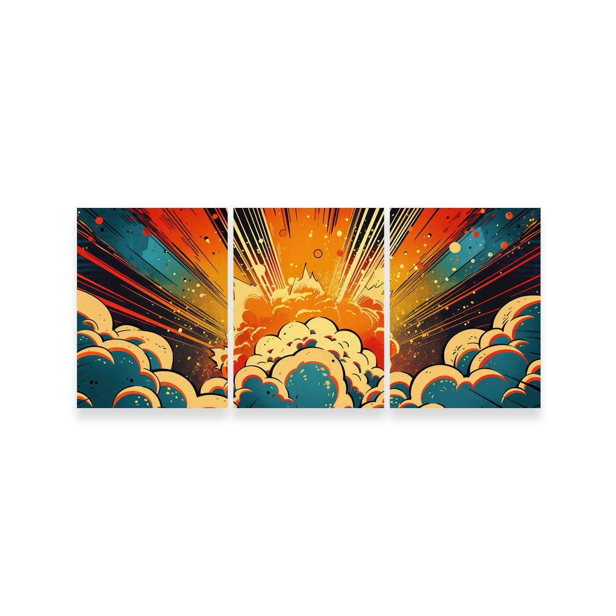Comic Book Explosion Wall Art