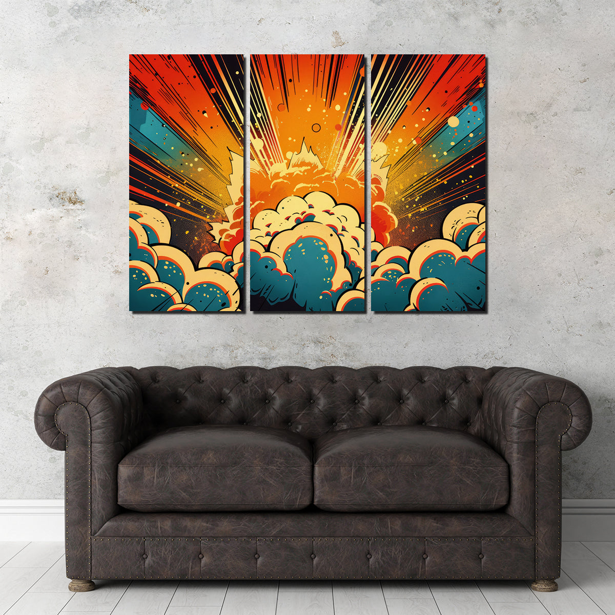 Comic Book Explosion Wall Art