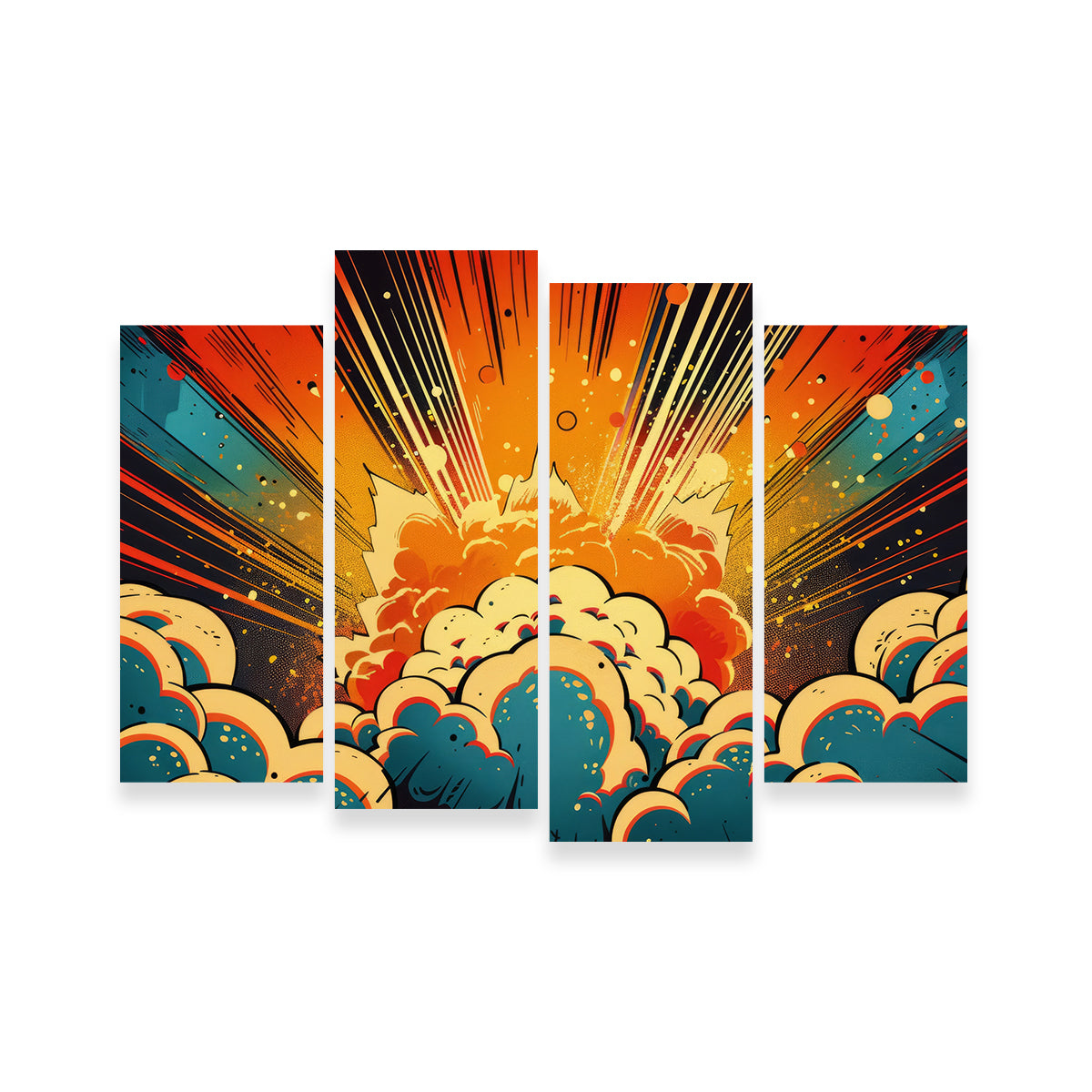 Comic Book Explosion Wall Art