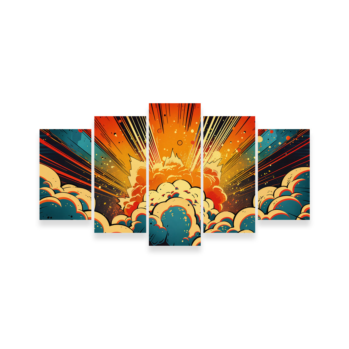 Comic Book Explosion Wall Art