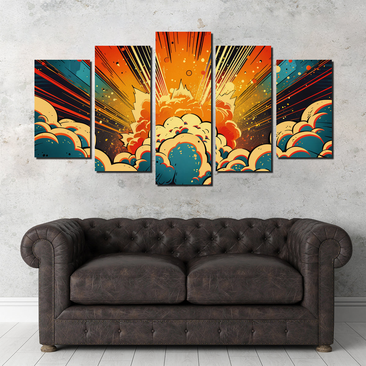 Comic Book Explosion Wall Art