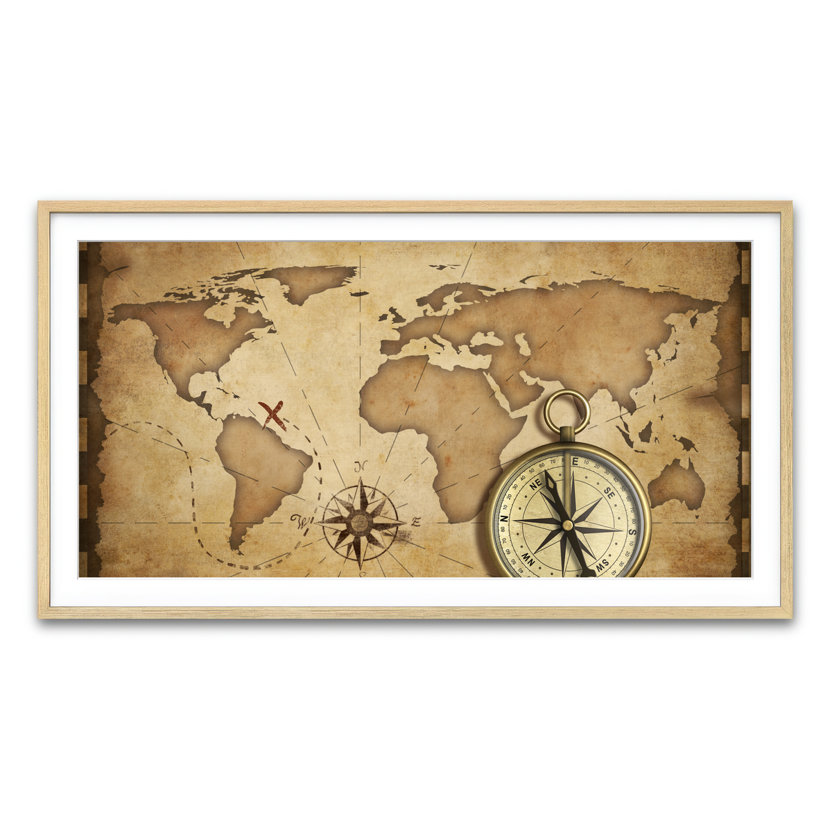 Framed Print 2x1 Natural