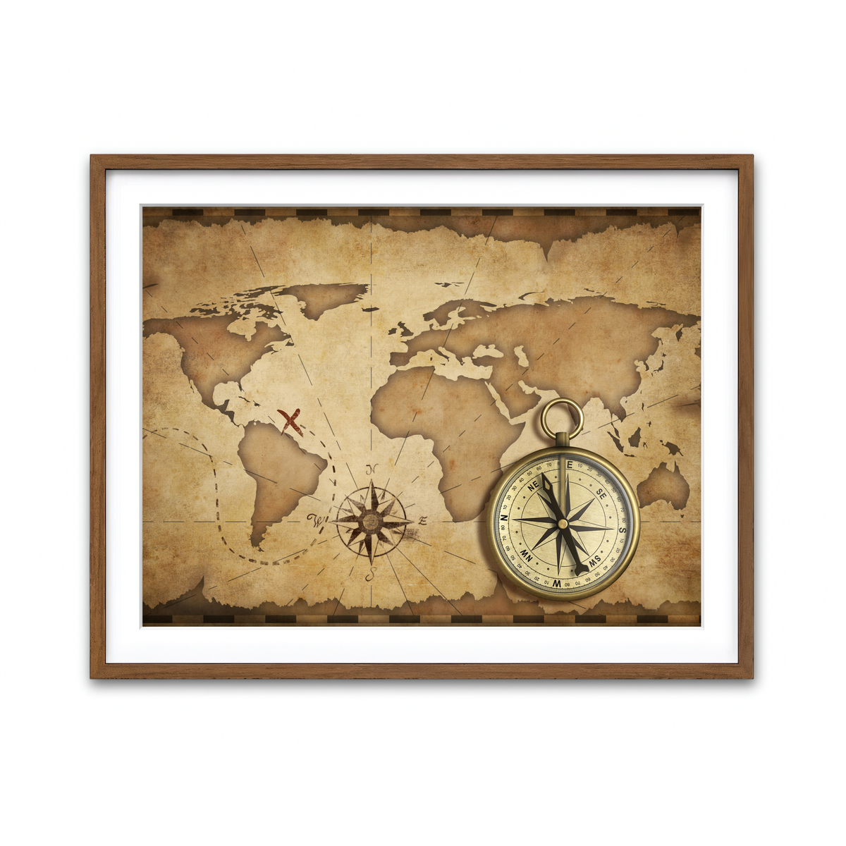 Framed Print 4x3 Walnut