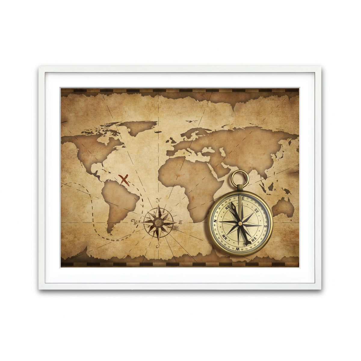 Framed Print 4x3 White