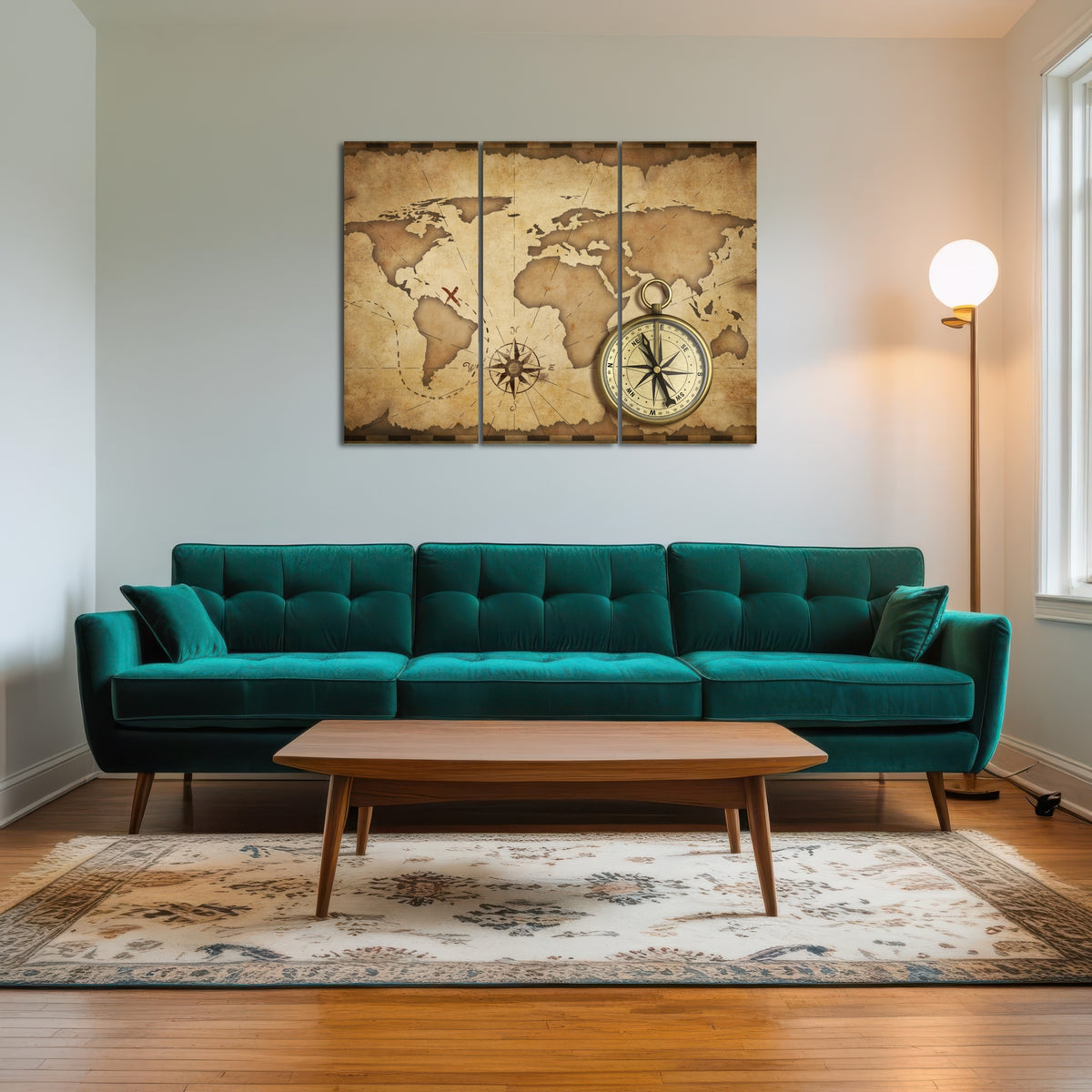 AUTO-MOCKUP ROOM | Compass and Map