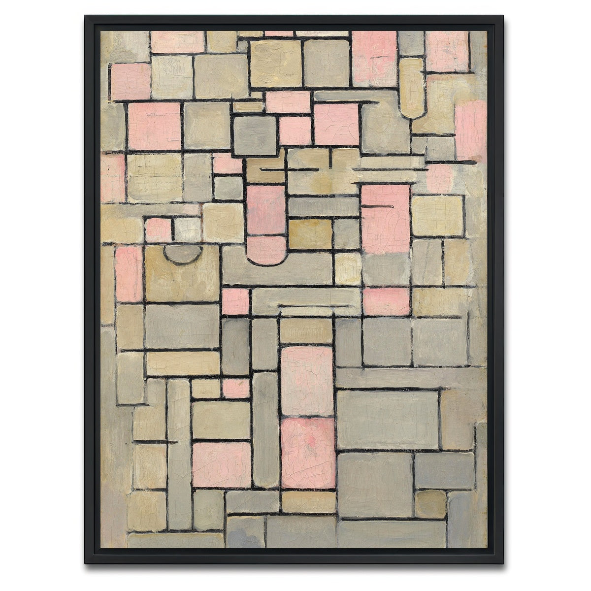 AUTO-MOCKUP WHITE | Composition 8 | 1 Piece | Black Framed Canvas | group=3x4