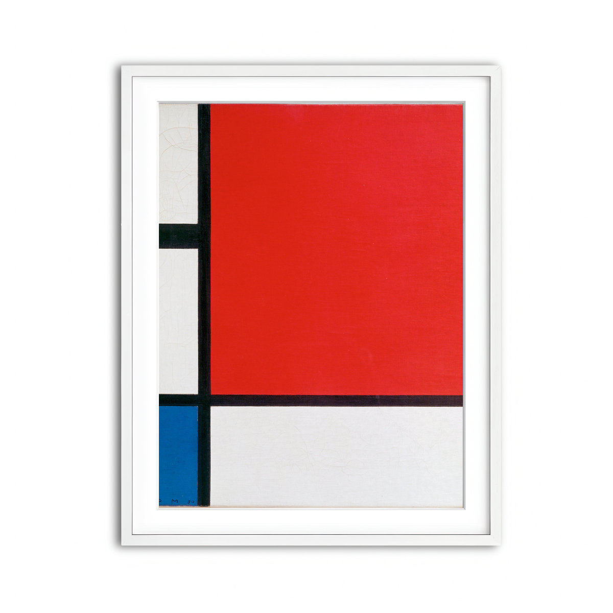 Framed Print 3x4 White