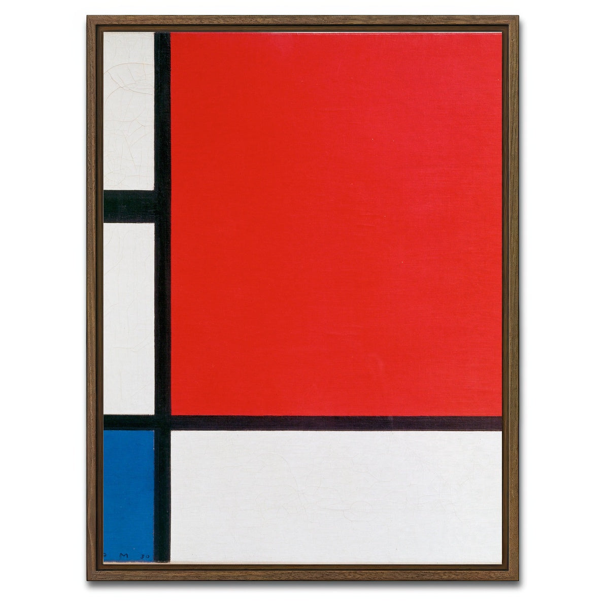 AUTO-MOCKUP WHITE | Composition II | 1 Piece | Walnut Framed Canvas | group=3x4