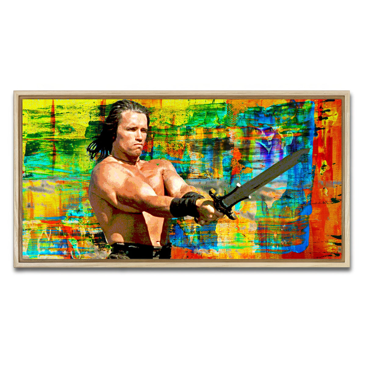 AUTO-MOCKUP WHITE | Conan the Barbarian | 1 Piece | Natural Framed Canvas | group=2x1