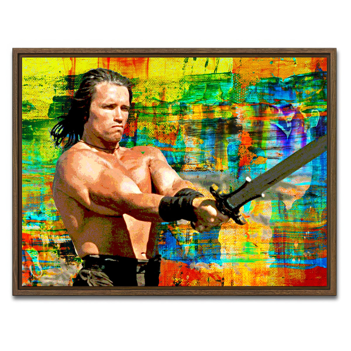 AUTO-MOCKUP WHITE | Conan the Barbarian | 1 Piece | Walnut Framed Canvas | group=4x3