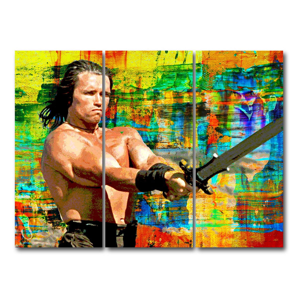 AUTO-MOCKUP WHITE | Conan the Barbarian | 3 Piece | Gallery Wrap Canvas | group=8x18