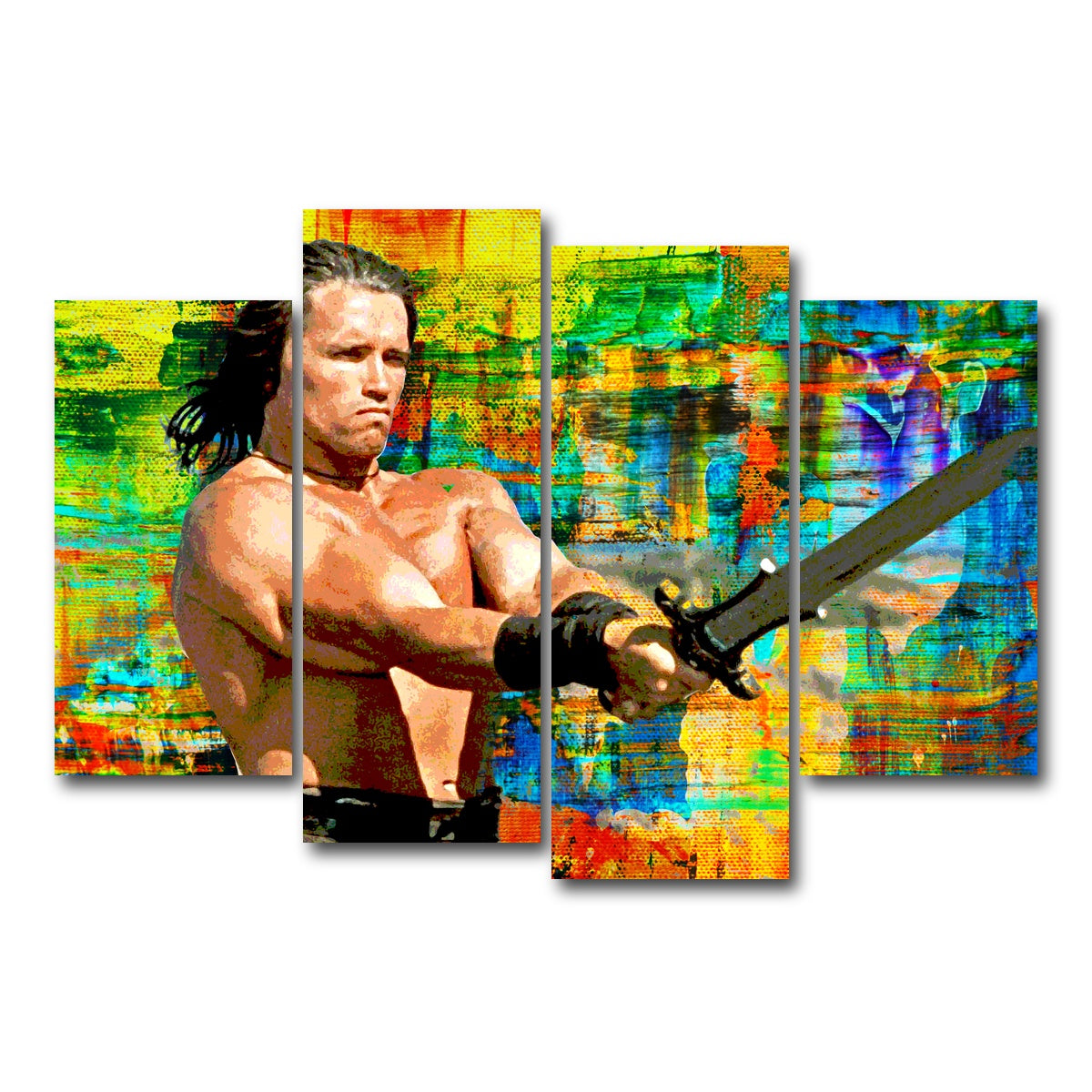 AUTO-MOCKUP WHITE | Conan the Barbarian | 4 Piece | Gallery Wrap Canvas | group=4_short