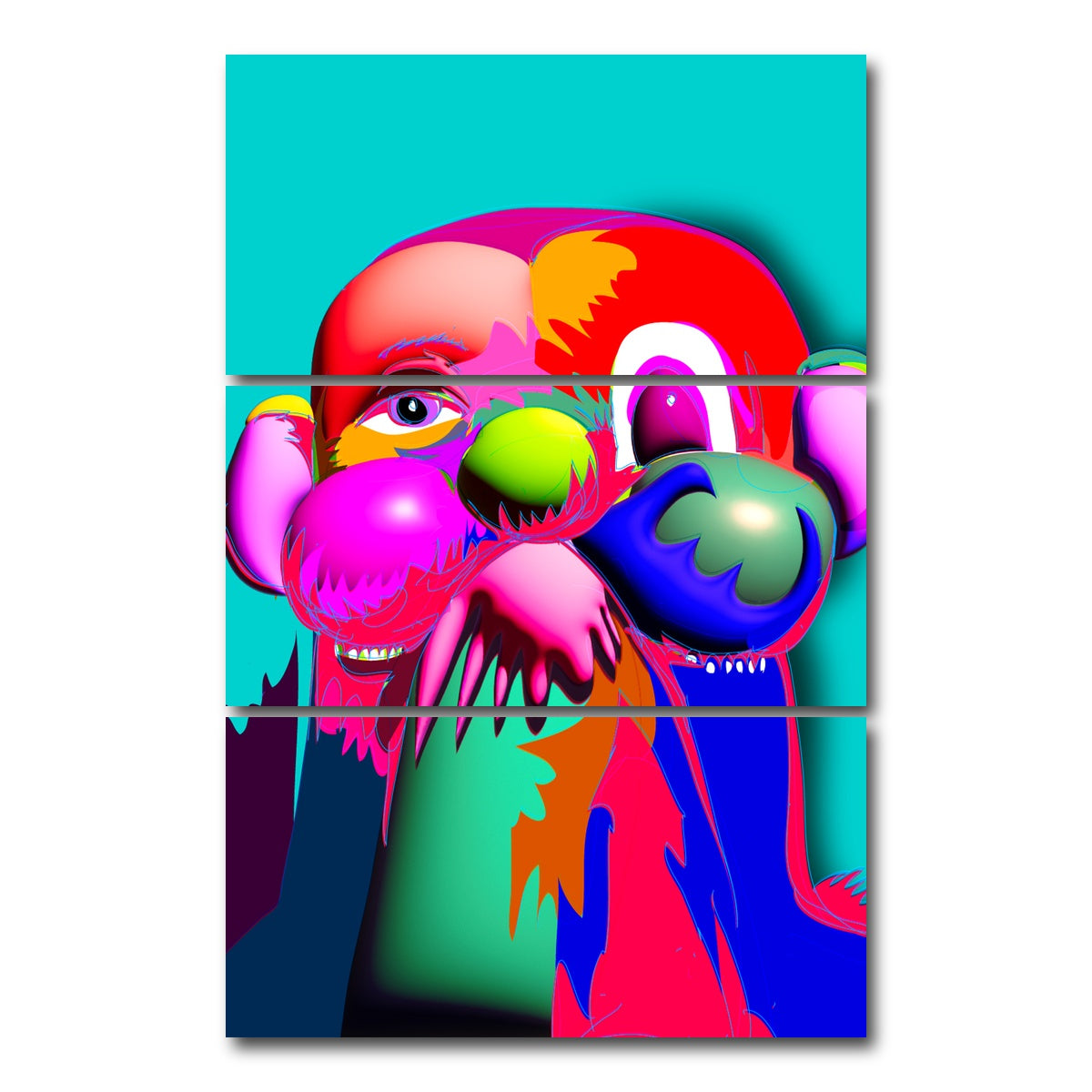 AUTO-MOCKUP WHITE | Condo Drome | 3 Piece | Gallery Wrap Canvas | group=12x24_stacked