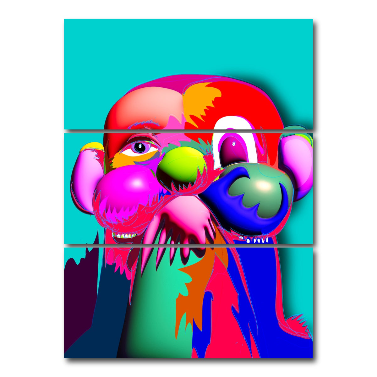 AUTO-MOCKUP WHITE | Condo Drome | 3 Piece | Gallery Wrap Canvas | group=8x18_stacked