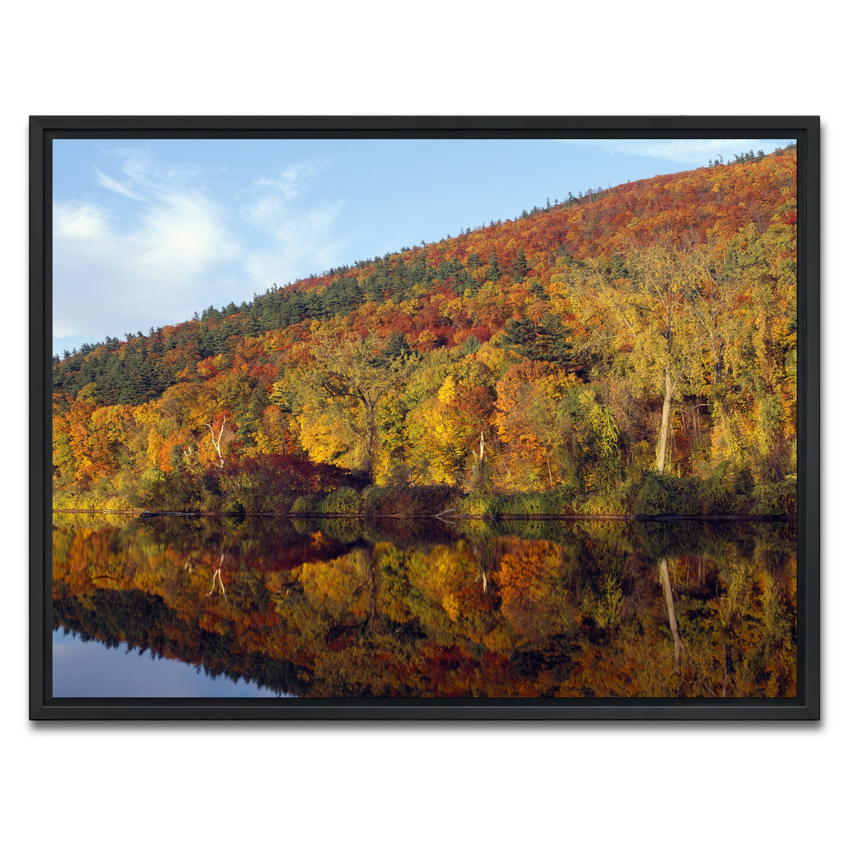 AUTO-MOCKUP WHITE | Connecticut River | 1 Piece | Black Framed Canvas | group=4x3