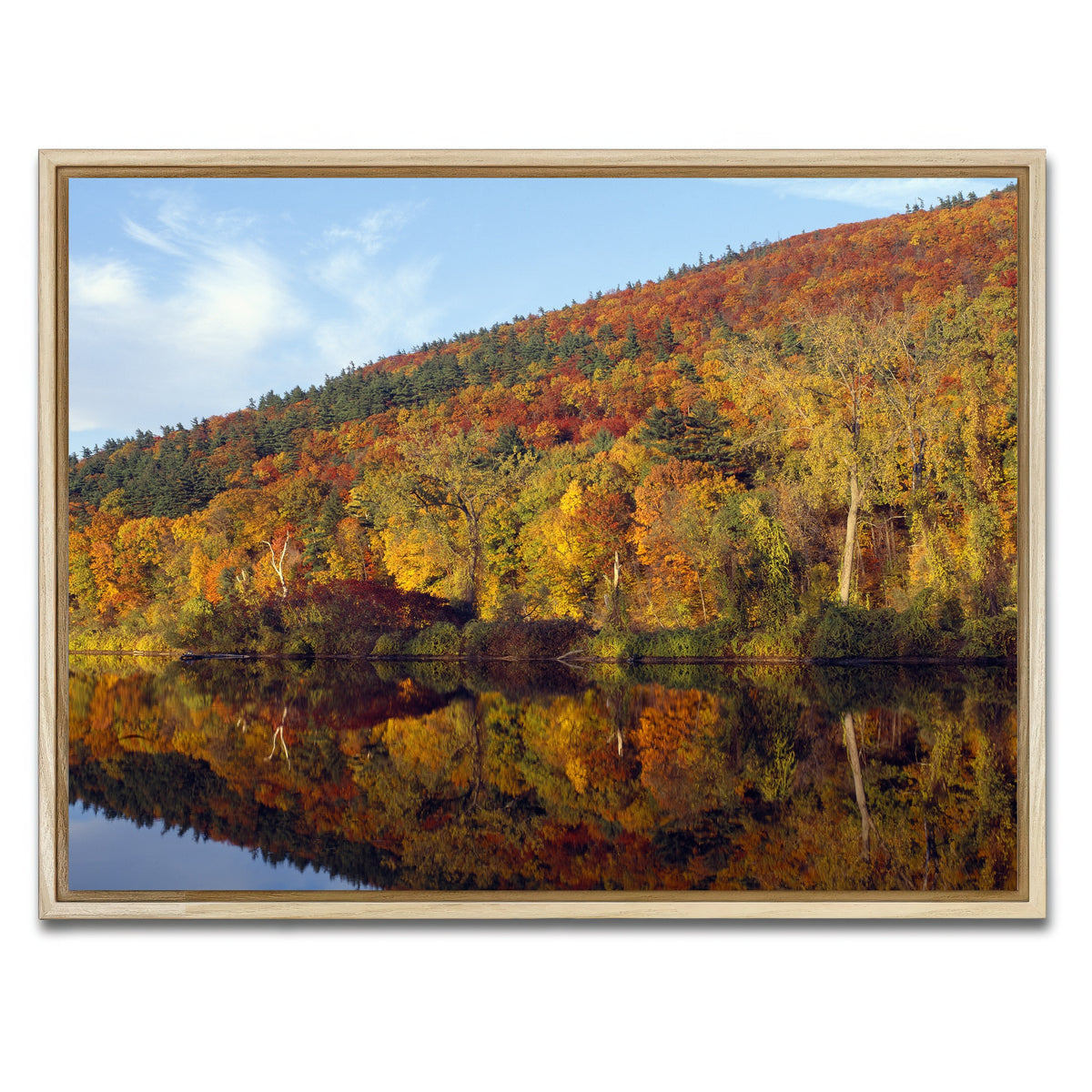 AUTO-MOCKUP WHITE | Connecticut River | 1 Piece | Natural Framed Canvas | group=4x3