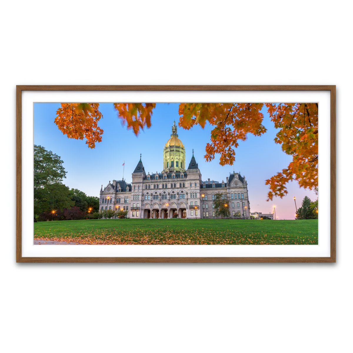 Framed Print 2x1 Walnut