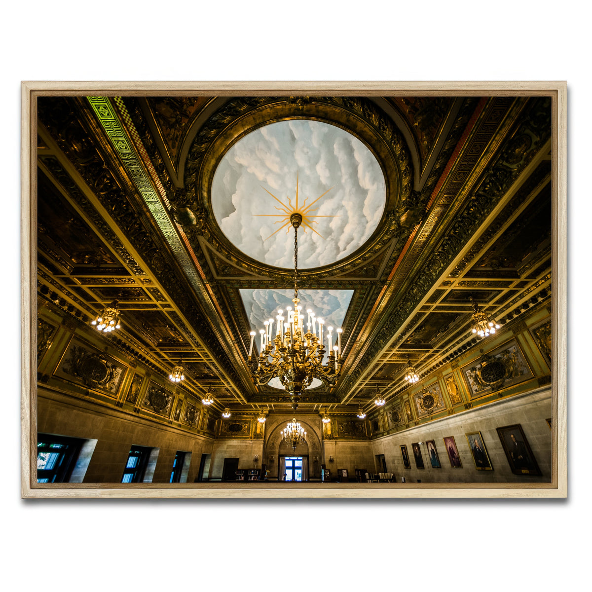 AUTO-MOCKUP WHITE | Connecticut State Library - Interior | 1 Piece | Natural Framed Canvas | group=4x3