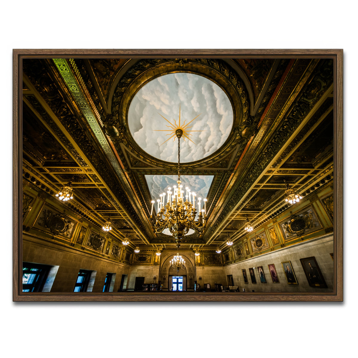 AUTO-MOCKUP WHITE | Connecticut State Library - Interior | 1 Piece | Walnut Framed Canvas | group=4x3